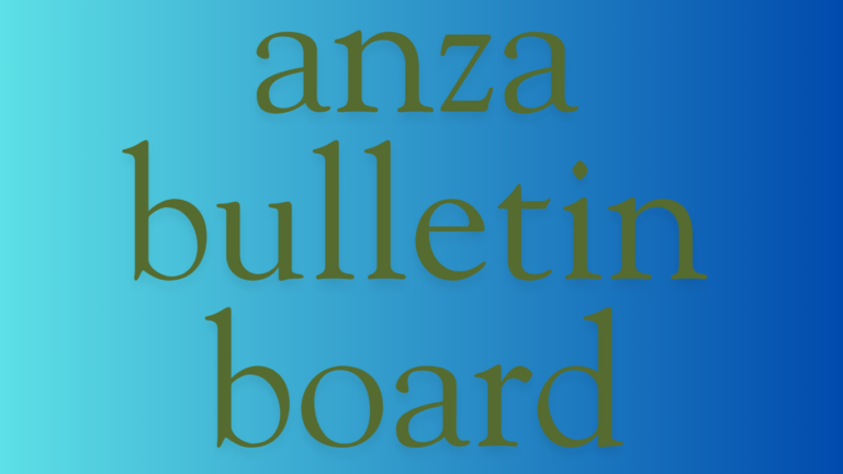 Anza Bulletin Board, community communication, Anza board features