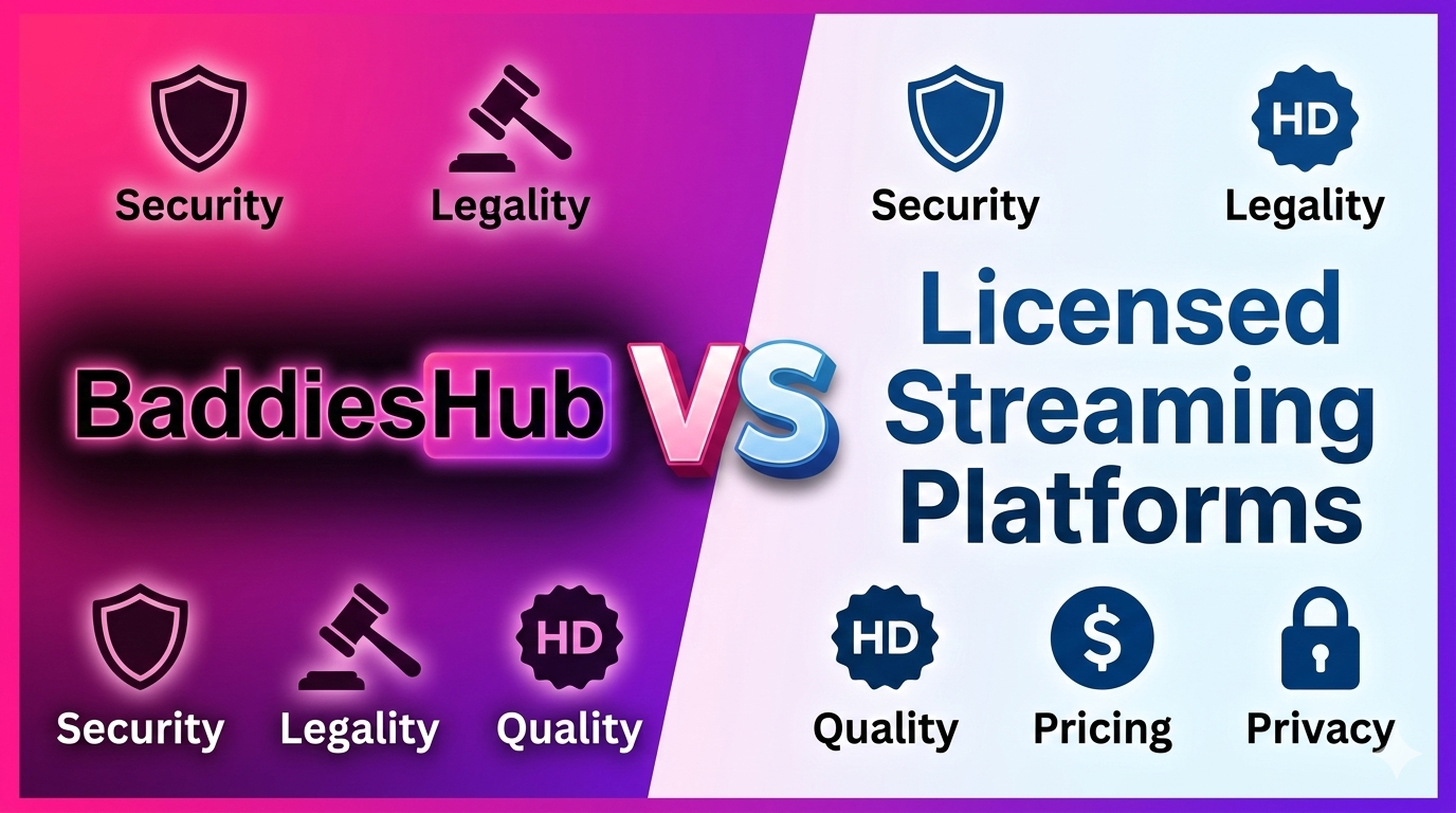 BaddiesHub vs Licensed Streaming Platforms