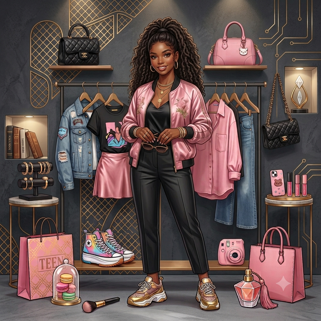Trendy streetwear outfit with stylish accessories and modern fashion inspiration for confident everyday looks